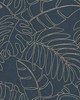 P K Lifestyles MONSTERA EMB Indigo
