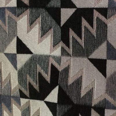 Creativity Black in Plaza 2018 Black Multipurpose Polyester Fire Rated Fabric Patterned Chenille  Southwestern Diamond  Navajo Print   Fabric