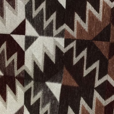 Creativity Purplish in Plaza 2018 Brown Multipurpose Polyester Fire Rated Fabric Patterned Chenille  Southwestern Diamond  Navajo Print   Fabric