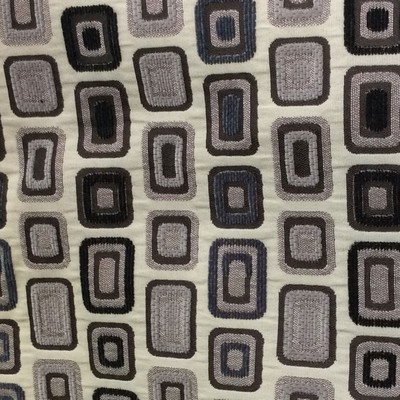 Nolita Lead in Plaza 2018 Grey Multipurpose Polyester Fire Rated Fabric Patterned Chenille  Geometric  Geometric   Fabric