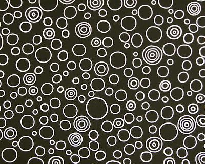 Premier Prints Circles Black in Premier Prints - Cotton Prints Black Multipurpose 7  Blend Circles and Swirls  Fabric