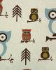 Premier Prints Hooty Village Natural