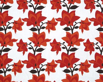 Premier Prints Mikado Lipstick Chocolate in Premier Prints - Cotton Prints Red Drapery-Upholstery 7  Blend Medium Print Floral  Modern Floral Floral Quilting   Fabric