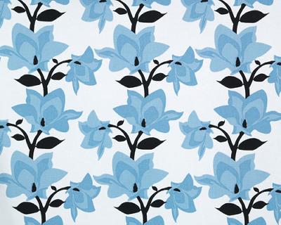 Premier Prints Mikado Wan - Blue - Daffney in Premier Prints - Cotton Prints Blue 7  Blend Medium Print Floral  Floral Quilting   Fabric