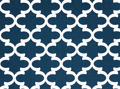 Premier Prints Outdoor Fynn Oxford in december 2014 Blue Drapery-Upholstery polyester  Blend Outdoor Textures and Patterns Quatrefoil   Fabric