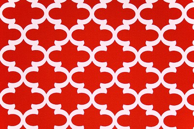 Premier Prints Outdoor Fynn Rojo in december 2014 Red Drapery-Upholstery polyester  Blend Outdoor Textures and Patterns Quatrefoil   Fabric