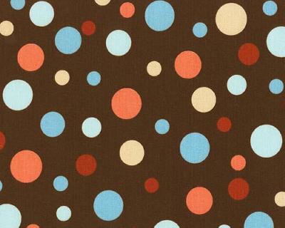 Premier Prints Spirodots Chocolate Spa in Premier Prints - Cotton Prints Brown 7  Blend Circles and Swirls  Fabric