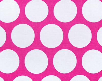 Premier Prints Dandie Candy Pink White in Premier Prints - Cotton Prints Pink Cotton Pirouette Polka Dot  Pink Polka Dot   Fabric