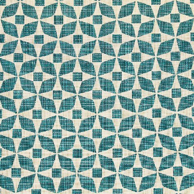 Richloom Ayhightail Turquois in Charleston Solution  Blend Circles and Swirls Fun Print Outdoor  Fabric