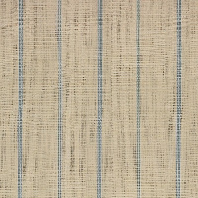 Richloom Fritz Sky in Charleston Blue Cotton  Blend Wide Striped   Fabric