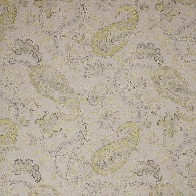 Richloom Namaste Chamomile in Charleston Cotton  Blend Classic Paisley   Fabric
