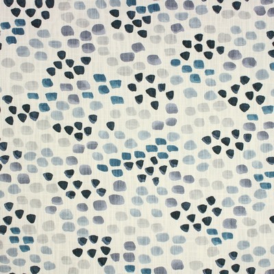 Richloom Pfeiffer Indigo in charleston 2022 Blue Cotton Circles and Swirls  Fabric