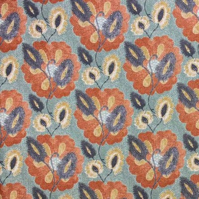 Richloom Wylie Henna flexible cut 2023 Orange Multipurpose POLYESTER POLYESTER Modern Floral Fabric