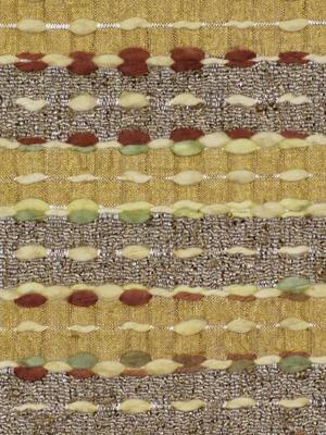 Robert Allen Adneris Wheat in Cameo - Amethyst - Mahogany Brown Multipurpose Cotton  Blend Striped Silk  Horizontal Striped   Fabric