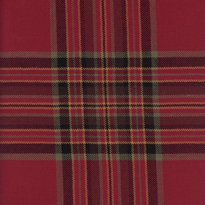 Heritage Fabrics Macfarlane Red Wool Plaid  and Tartan Wool 