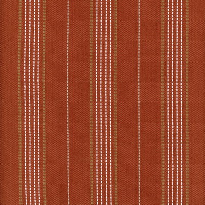 Heritage Fabrics Warren Sienna Orange Cotton Striped 