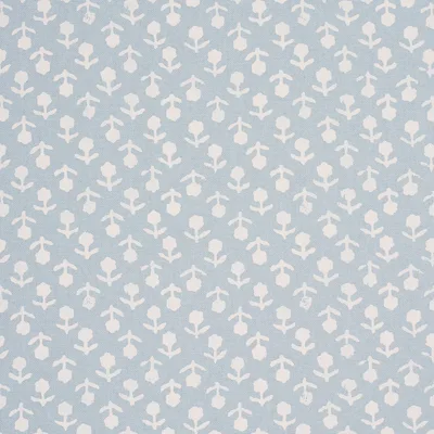 Schumacher Fabric Beatriz Handprint Blue