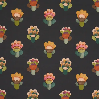 Schumacher Fabric Le Jardin Night