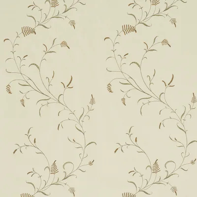 Schumacher Fabric Winding Wheat Green