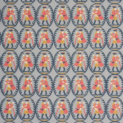 Schumacher Fabric Country Gentleman Blue
