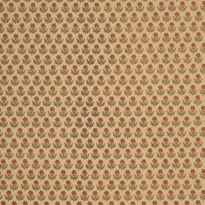 Schumacher Fabric Amisha Hand-Print Red & Mustard
