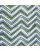 Schumacher Fabric Chevron Green & Blue