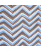 Schumacher Fabric Chevron Brown & Blue