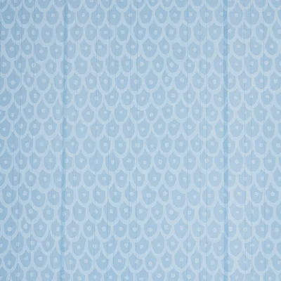Schumacher Fabric Fish Scales Sky