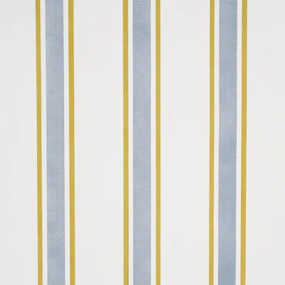Schumacher Fabric Hadwen Stripe Yellow & Blue