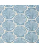 Schumacher Fabric Scallop Shell Light Blue