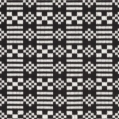 Schumacher Fabric Wilson Embroidery Black