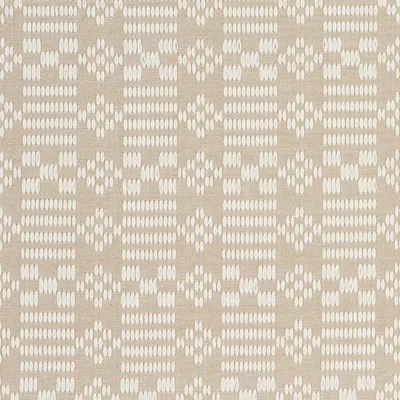 Schumacher Fabric Wilson Embroidery Sand