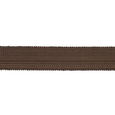 Schumacher Trim Cotton Strie Tape Medium Chestnut