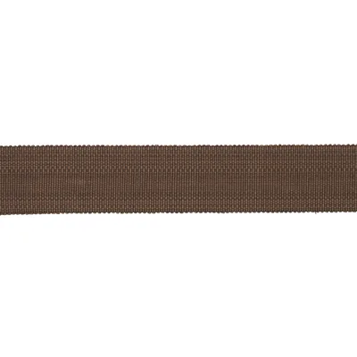 Schumacher Trim Cotton Strie Tape Wide Chestnut