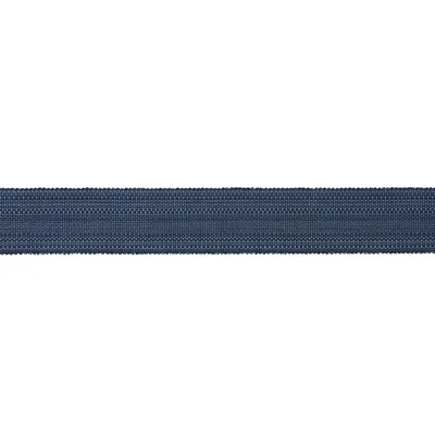 Schumacher Trim Cotton Strie Tape Wide Indigo