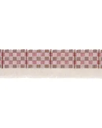 Skyline Plaid Fringe Merlot by   