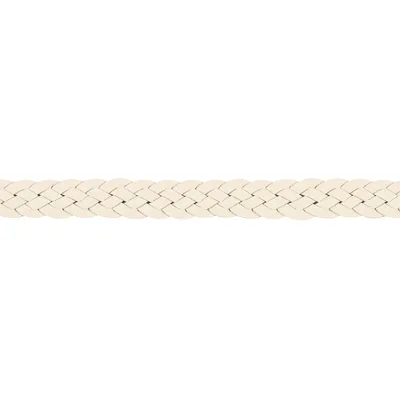 Schumacher Trim Pondera Leather Braid Ivory