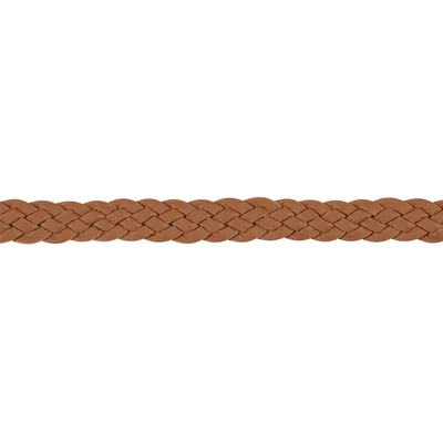 Schumacher Trim Pondera Leather Braid Camel