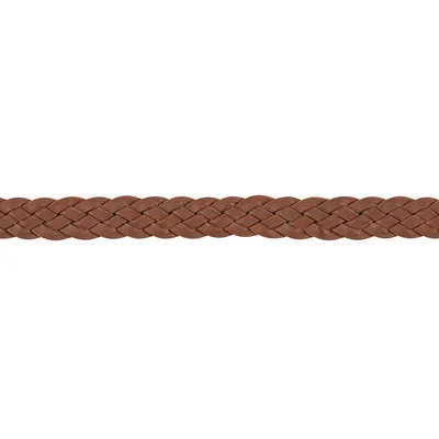 Schumacher Trim Pondera Leather Braid Brown