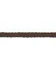 Schumacher Trim Pondera Leather Braid Dark Brown