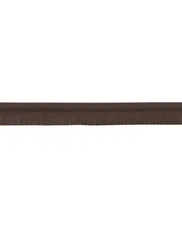 Burnham Medium Leather Piping Dark Brown by   