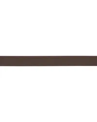Frazer Narrow Leather Trim Dark Brown by   
