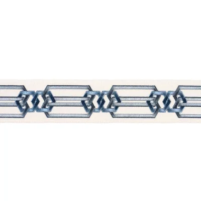 Schumacher Trim Corinne Tape Indigo