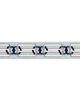 Schumacher Trim Corinne Tape Blue & White