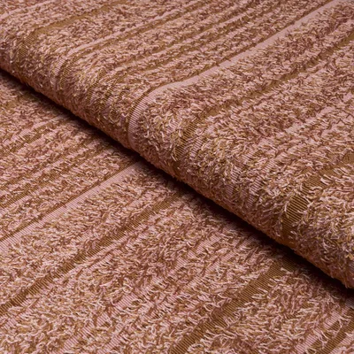 Schumacher Fabric Groove Cut Velvet Coral Dawn