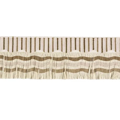 Schumacher Trim Groove Fringe Sand