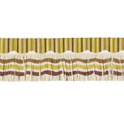 Schumacher Trim Groove Fringe Curry