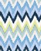Schumacher Fabric Adras Ikat Print Sky
