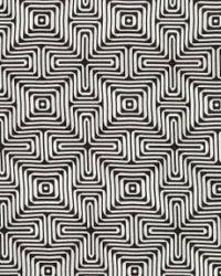 Amazing Maze Kohl by  Schumacher Fabric 