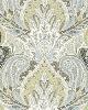Schumacher Fabric Cambay Paisley Print Oyster